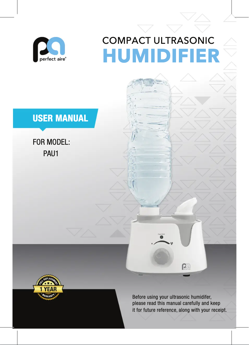 Página 1 del manual Manual de usuario Perfect Aire PAU1