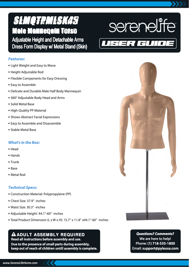 Imagen de la primera página del manual del dispositivo SLMQTPMLSK45