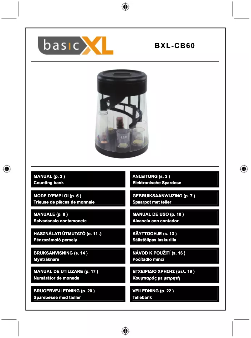 Página nº 1 - Manual de usuario basicXL BXL-CB60