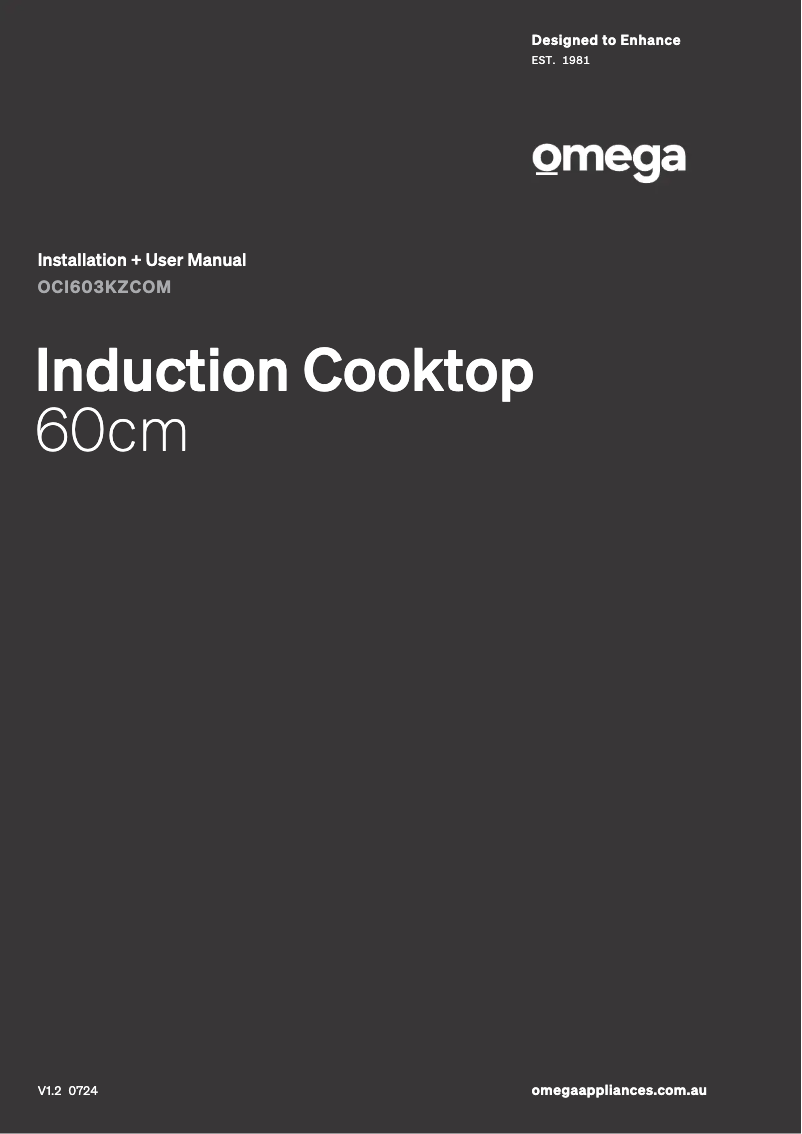 Imagen de la primera página del manual del dispositivo OCI603KZCOM