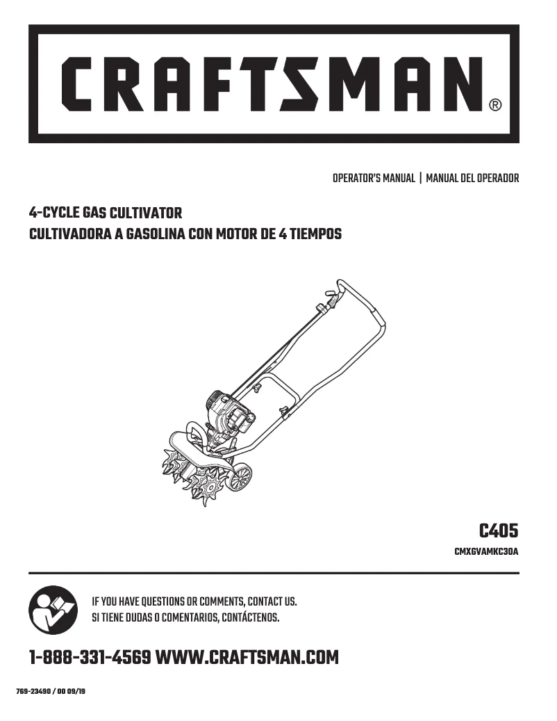 Página 1 del manual Manual de usuario Craftsman CMXGVAMKC30A