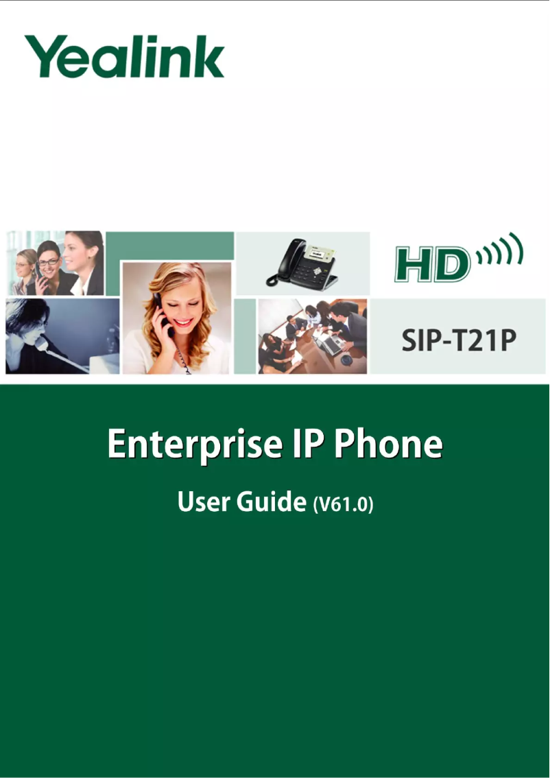 Página 1 del manual Manual de usuario Yealink T21PN