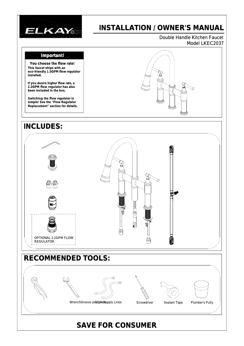 Imagen de la primera página del manual del dispositivo LKEC2037CR