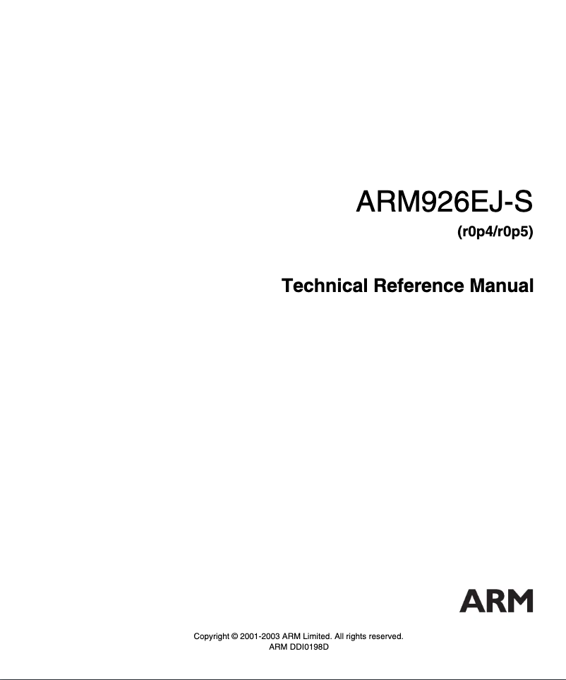 Imagen de la primera página del manual del dispositivo AT91M42800A