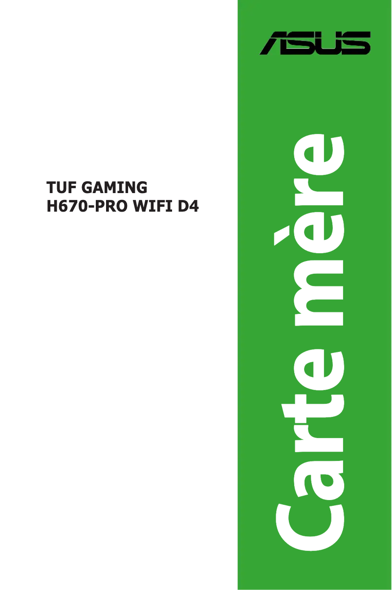 Imagen de la primera página del manual del dispositivo TUF Gaming H670 Pro WiFi D4