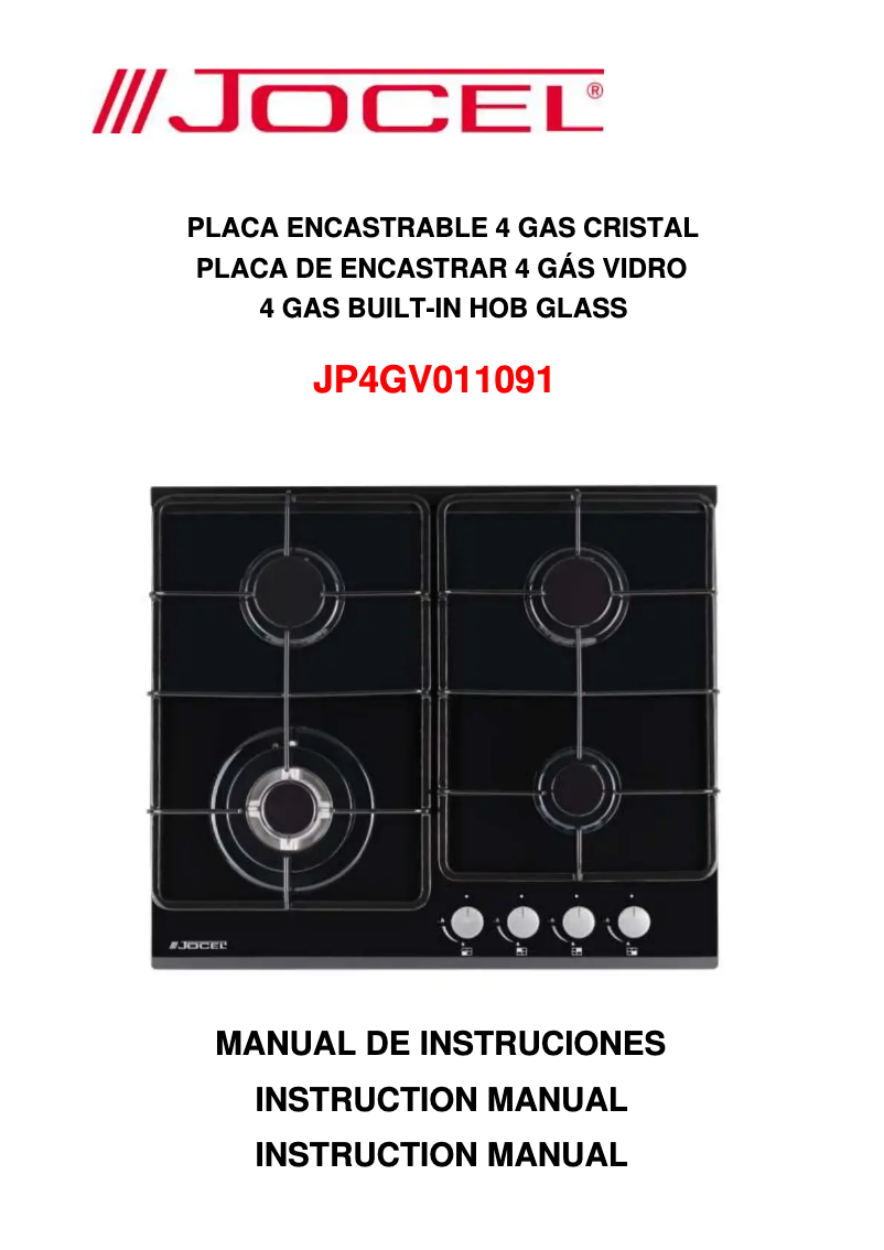 Imagen de la primera página del manual del dispositivo JP4GV011091