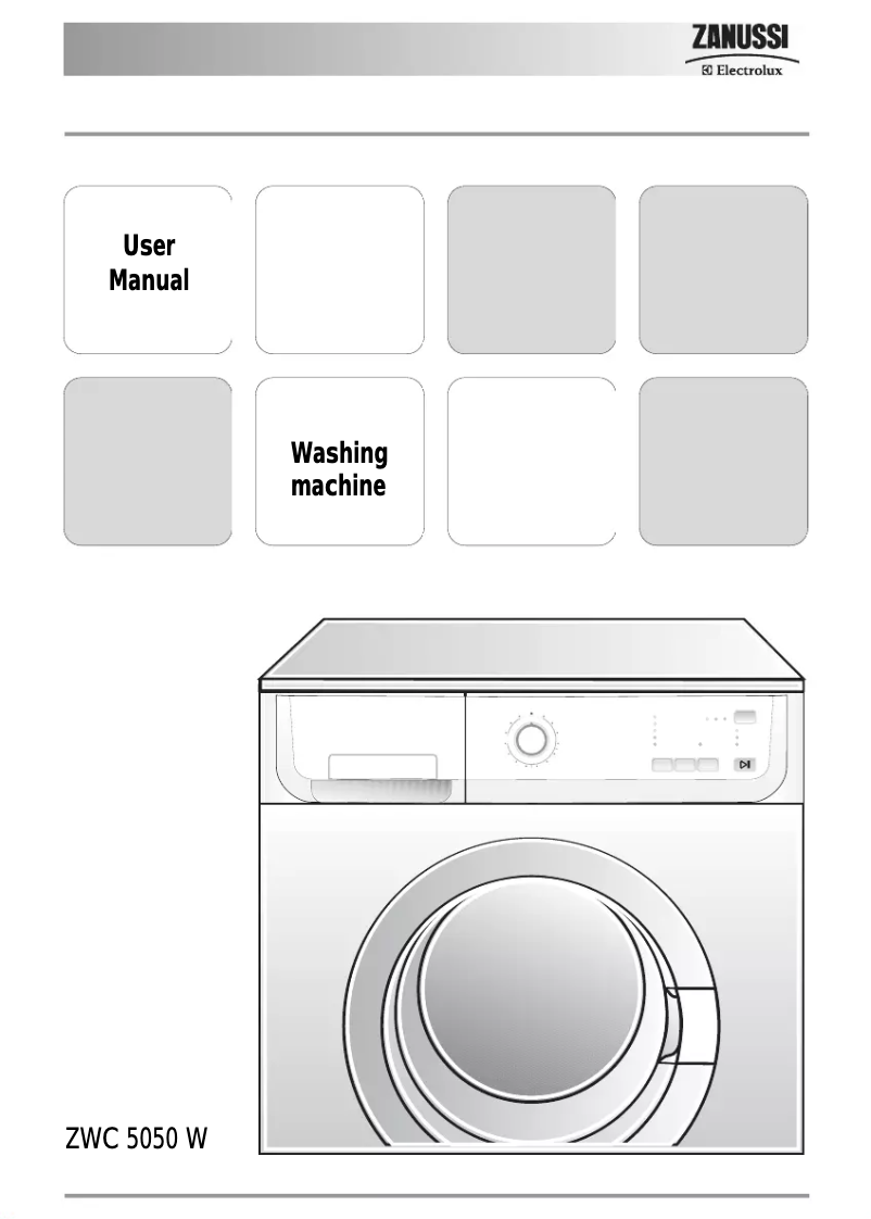 Página 1 del manual Manual de usuario Zanussi-Electrolux ZWC 5050 W