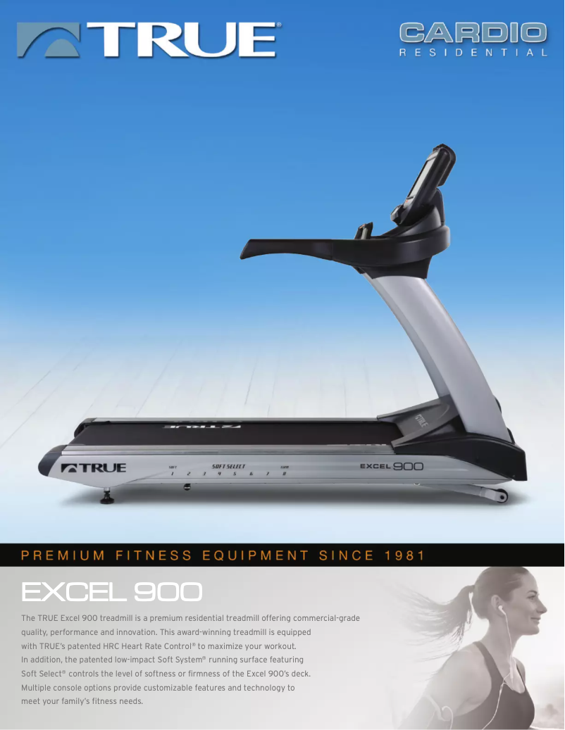 Página 1 del manual Ficha técnica True Excel 900 T