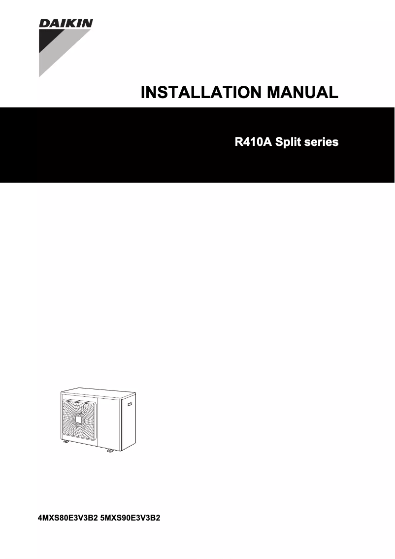Página nº 1 - Manual de usuario Daikin 4MXS80E7V3B