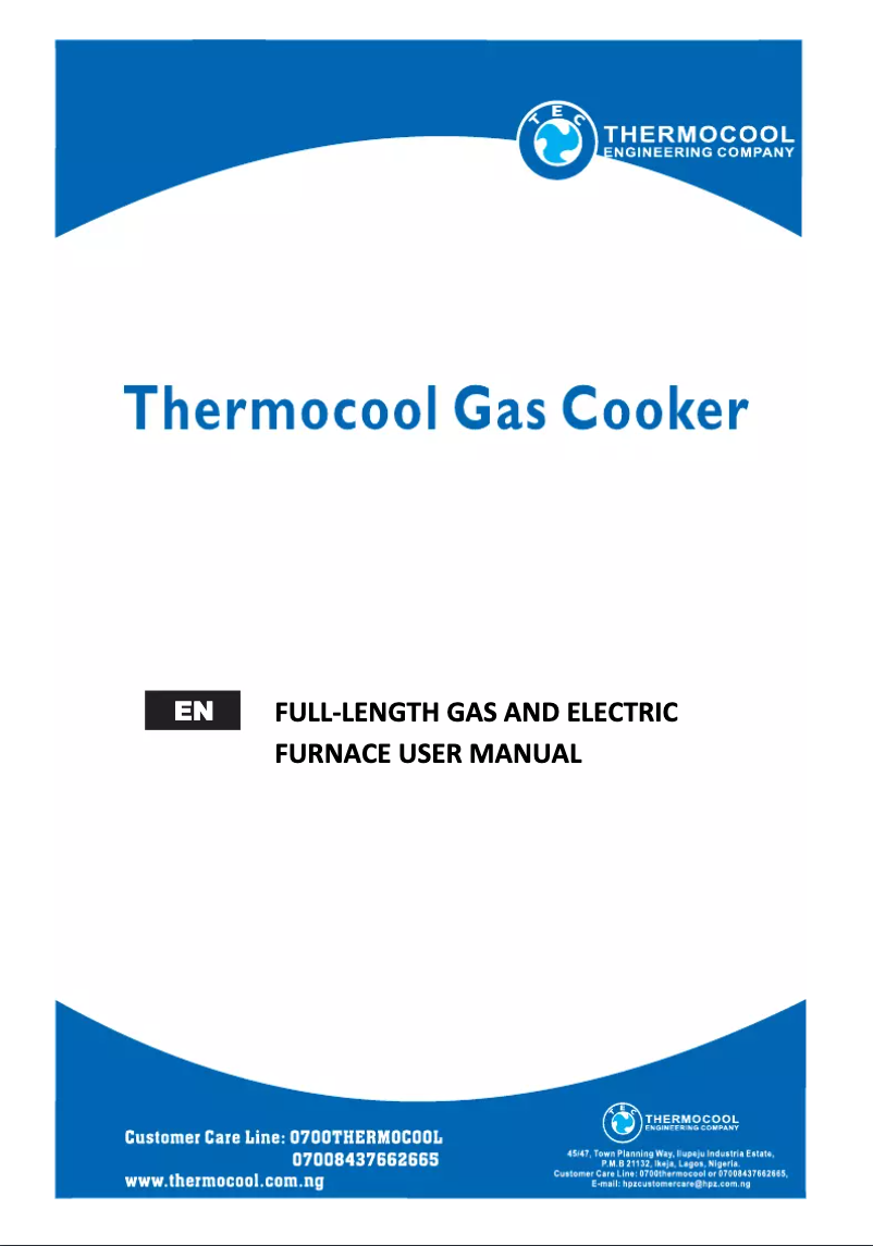 Página 1 del manual Manual de usuario Thermocool TLC 503G1E