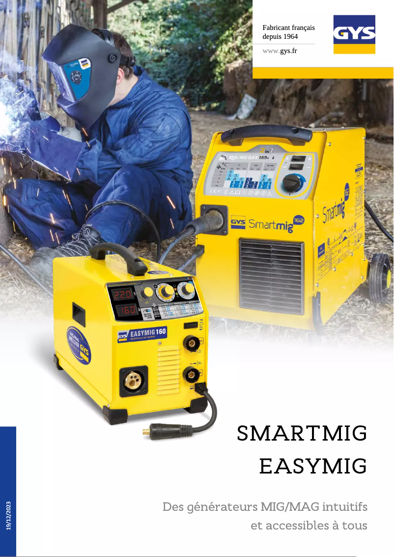 Imagen de la primera página del manual del dispositivo EasyMig 85