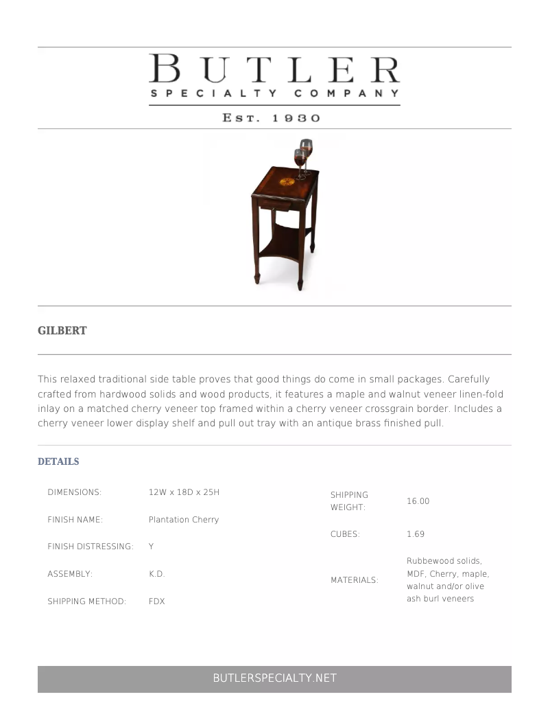 Imagen de la primera página del manual del dispositivo Gilbert