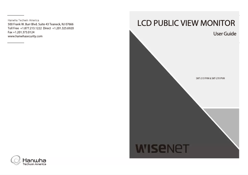 Imagen de la primera página del manual del dispositivo SMT-2151PVM