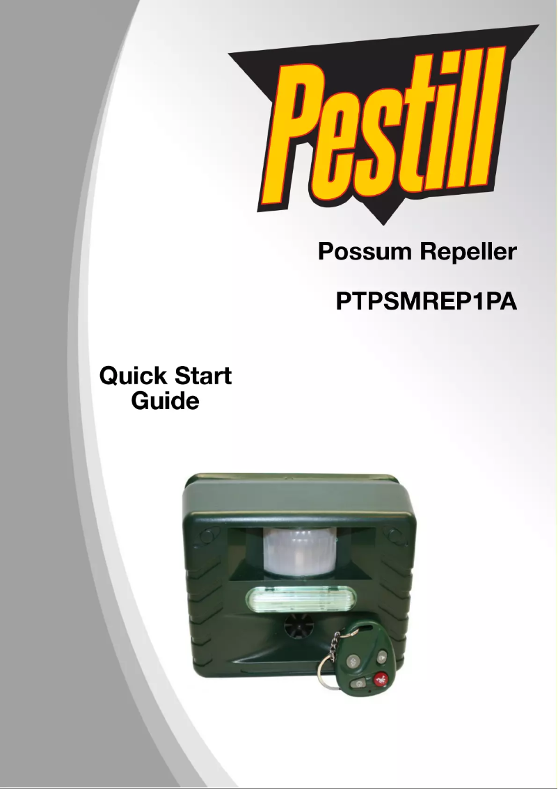 Imagen de la primera página del manual del dispositivo Possum Repeller