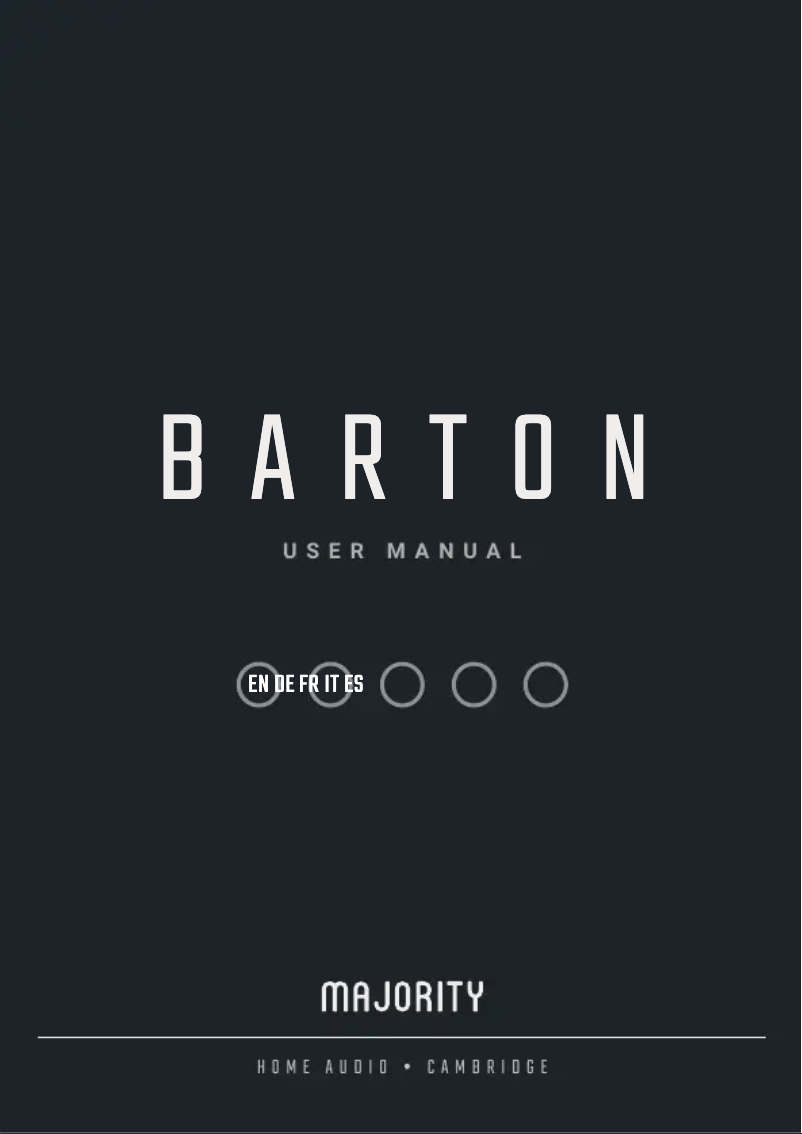 Imagen de la primera página del manual del dispositivo Barton