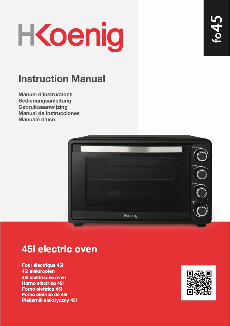 Imagen de la primera página del manual del dispositivo FO45