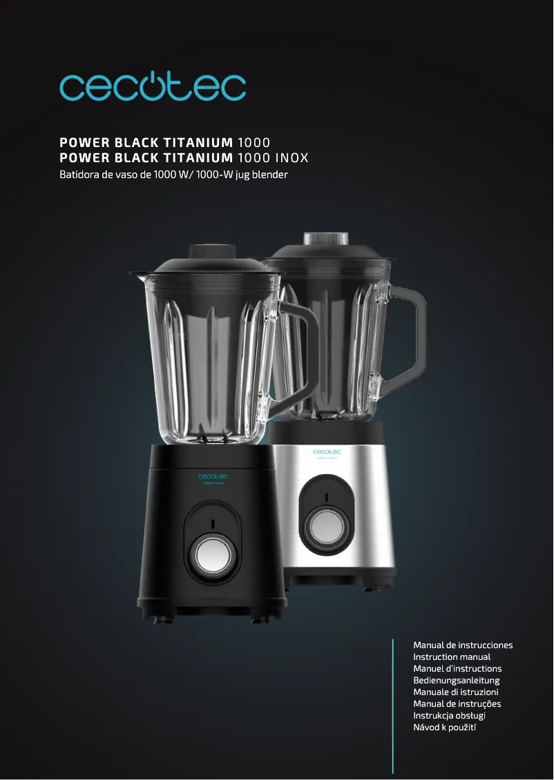 Página 1 del manual Manual de usuario Cecotec Power Titanium 1000