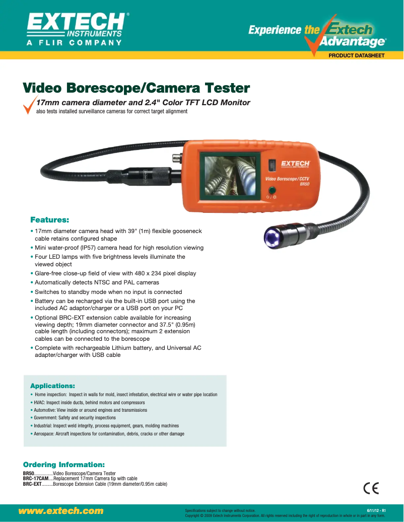 Imagen de la primera página del manual del dispositivo BR50