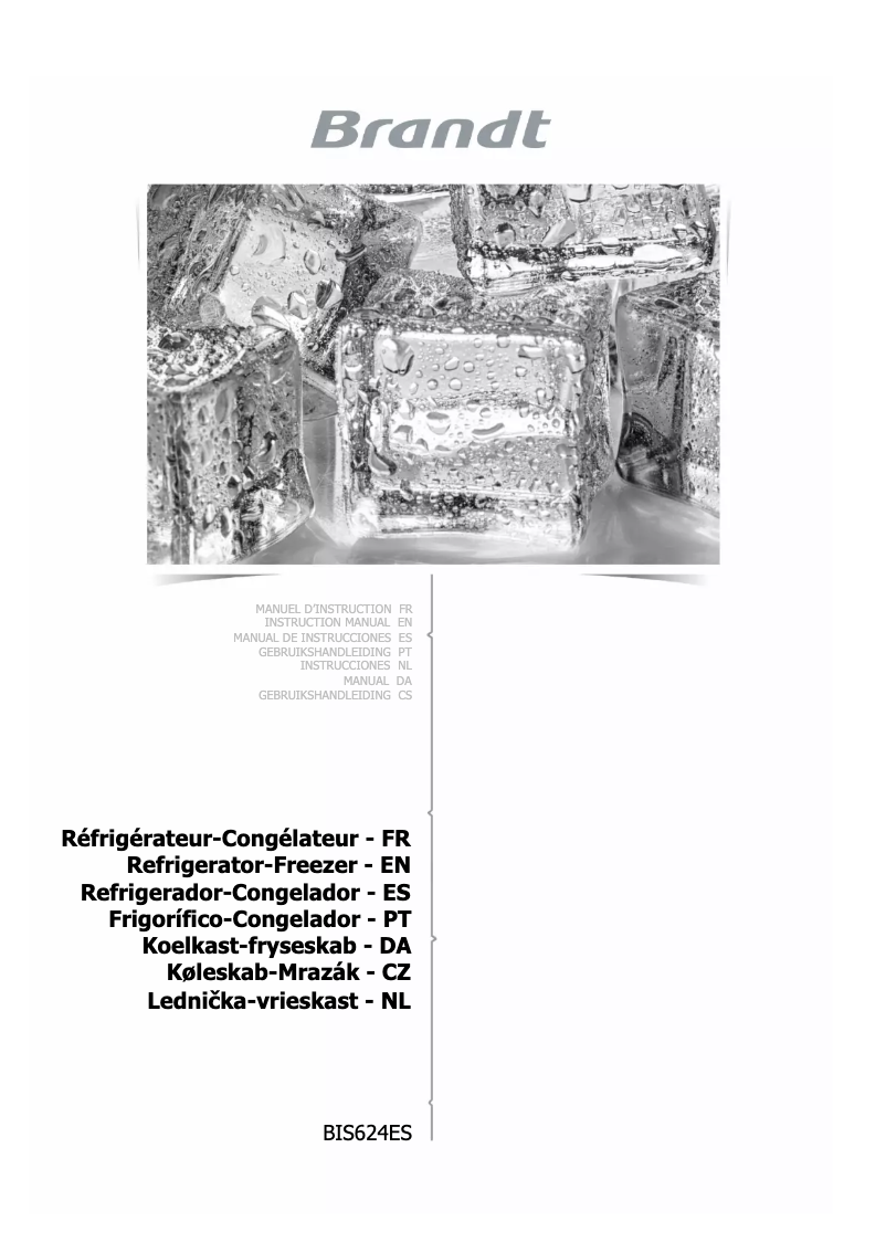 Imagen de la primera página del manual del dispositivo BIS624ES