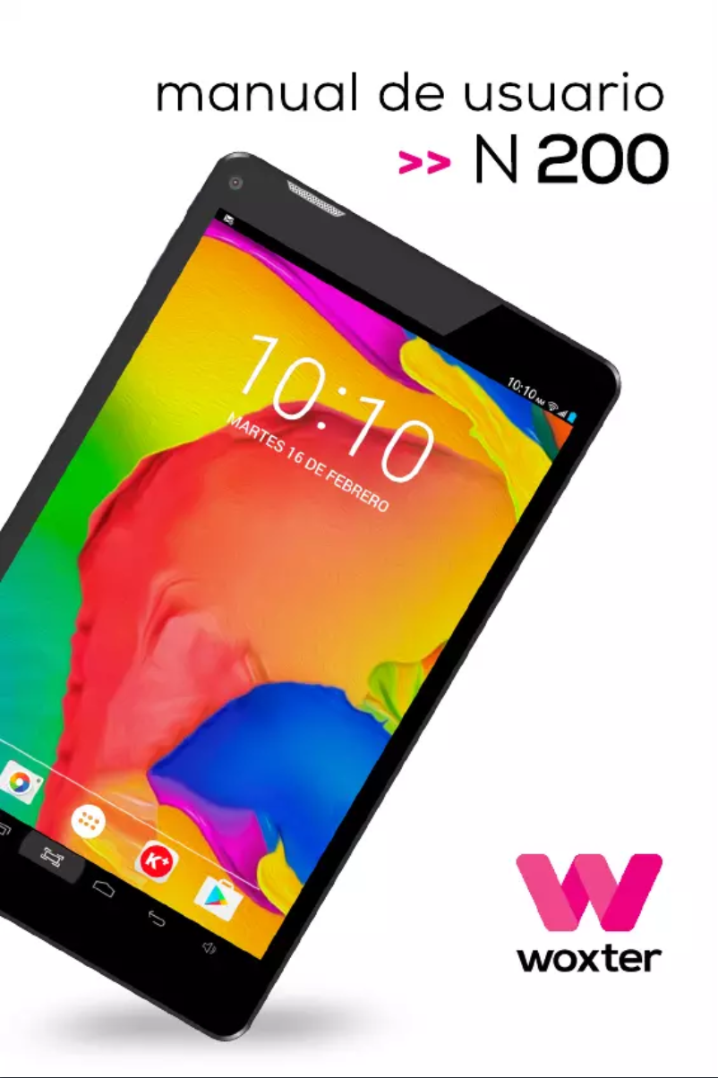 Página nº 1 - Manual de usuario Woxter N-200