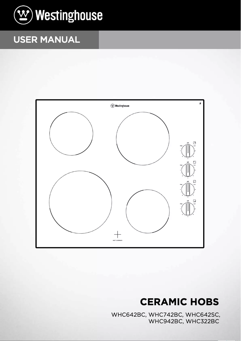 Página 1 del manual Manual de usuario Westinghouse WHC642SC
