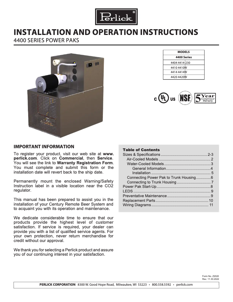 Imagen de la primera página del manual del dispositivo 4410-2