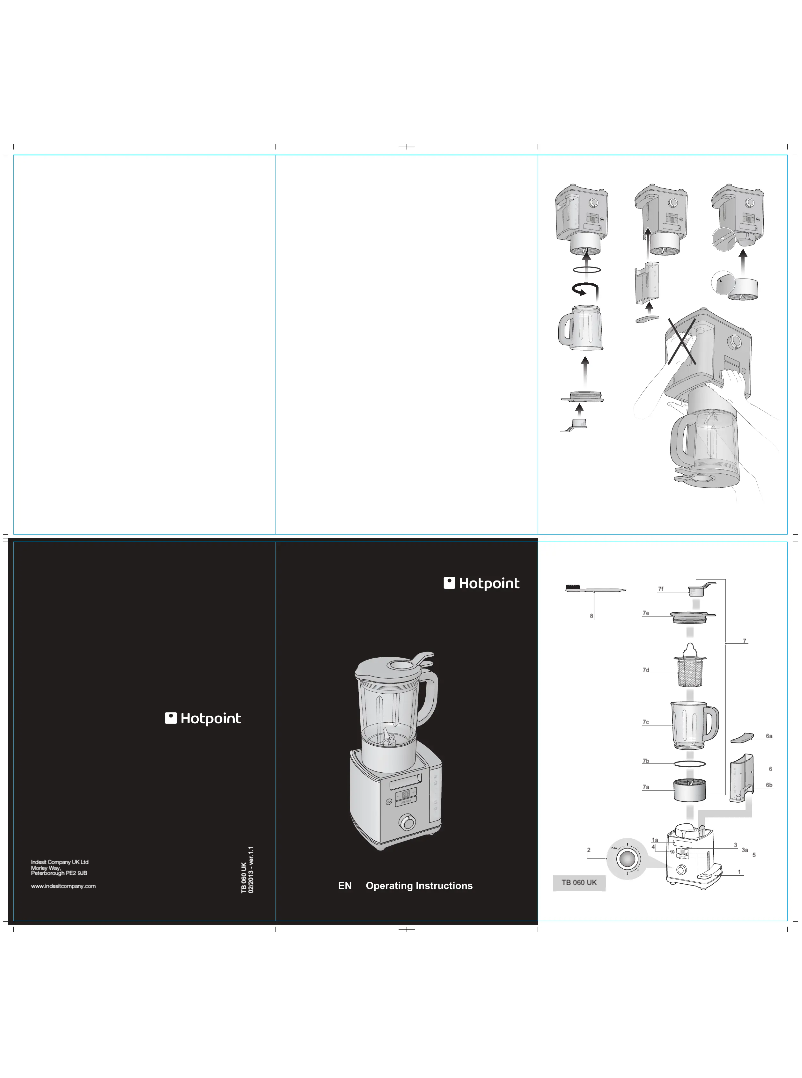 Página 1 del manual Manual de usuario Hotpoint TB 060C AX0 UK