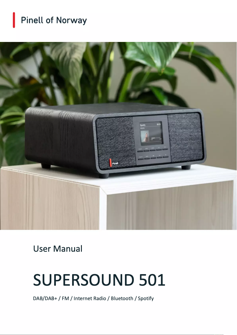 Imagen de la primera página del manual del dispositivo Supersound 501