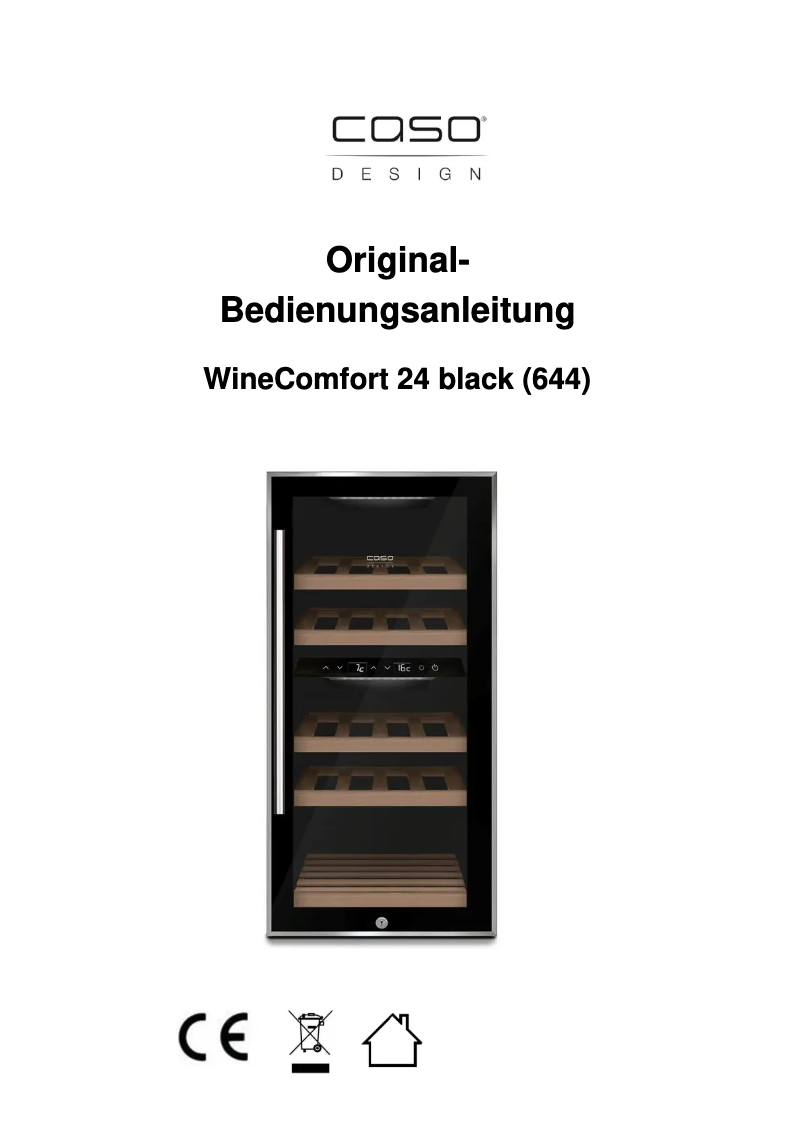 Página 1 del manual Manual de usuario Caso WineMaster 24