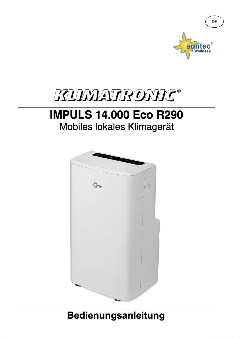 Imagen de la primera página del manual del dispositivo Klimatronic Impuls 14.000 Eco R290