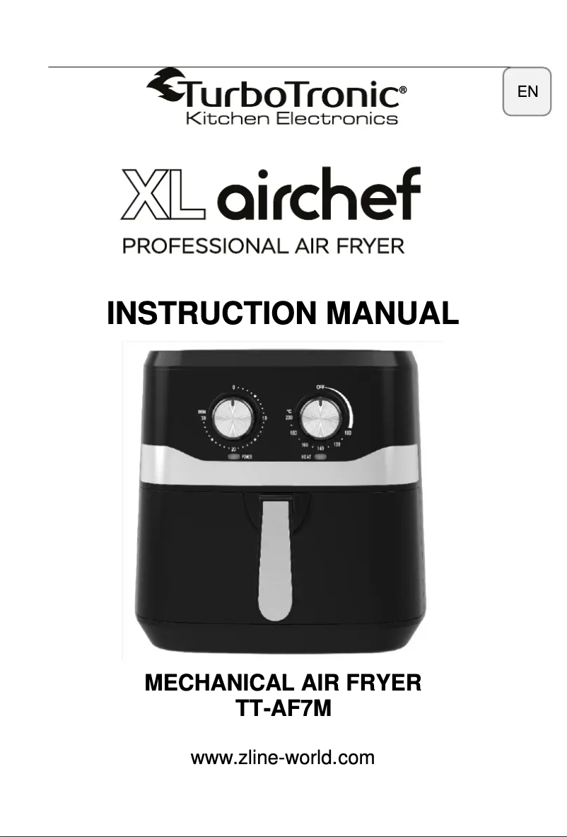 Página nº 1 - Manual de usuario TurboTronic XL Airchef TT-AF7M