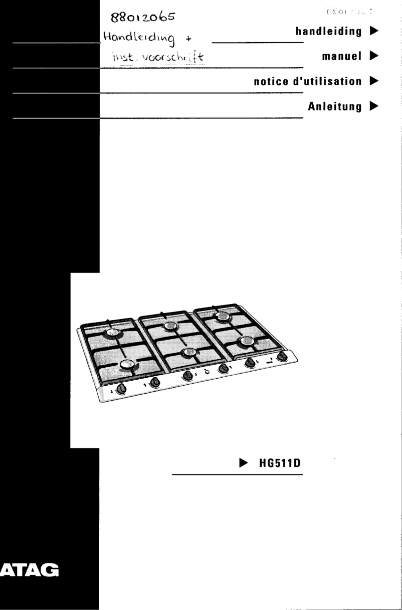 Página 1 del manual Manual de usuario Atag HG511D