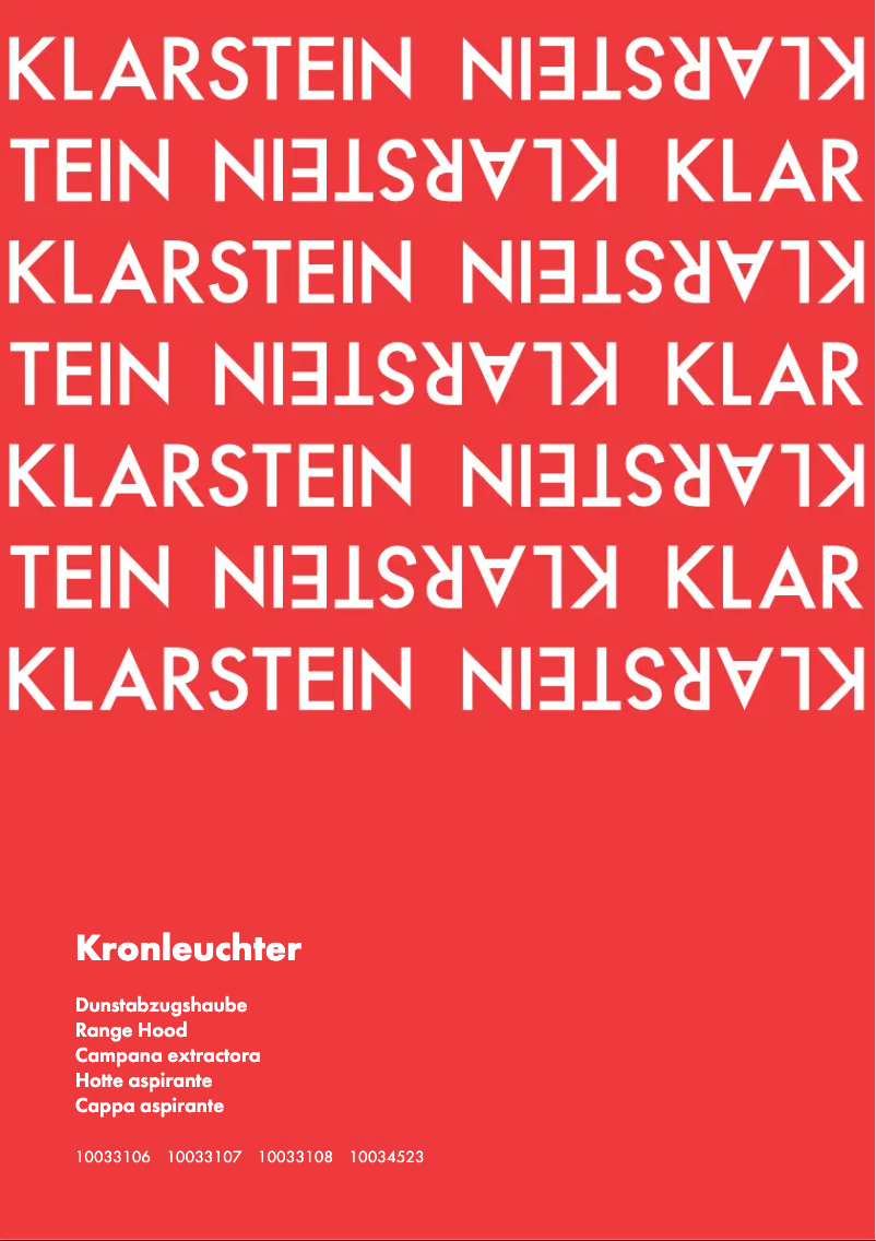 Página 1 del manual Manual de usuario Klarstein 10034523