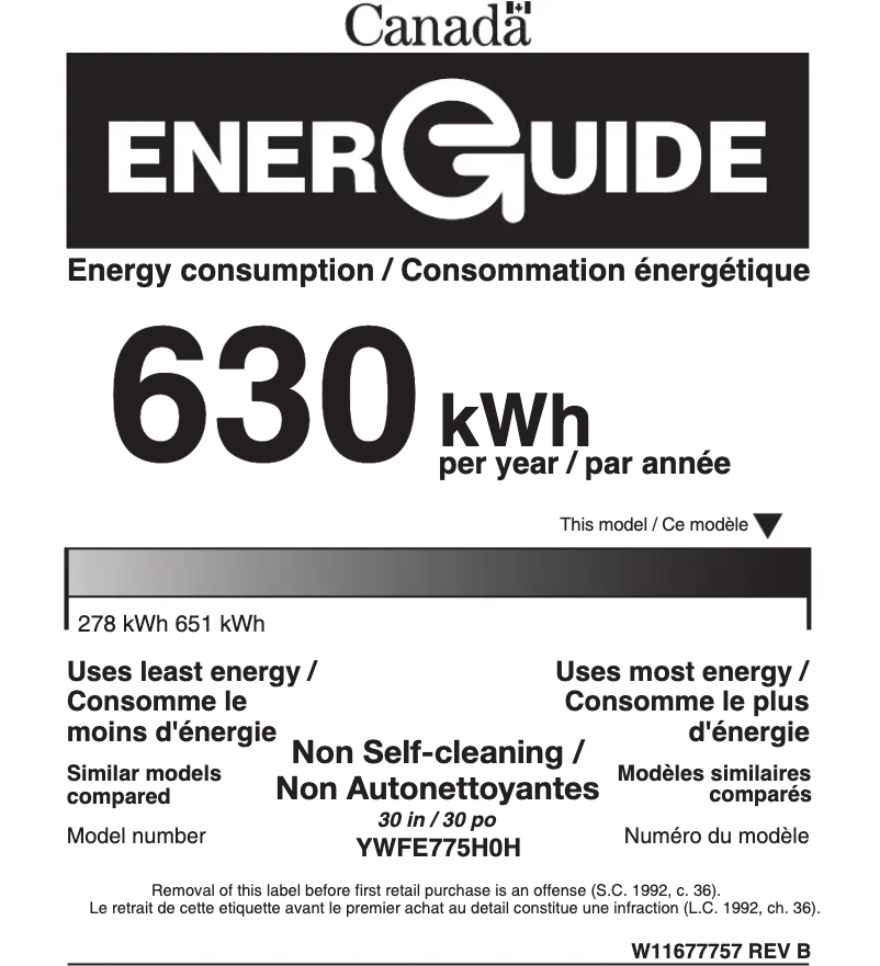 Imagen de la primera página del manual del dispositivo YWFE775H0HZ