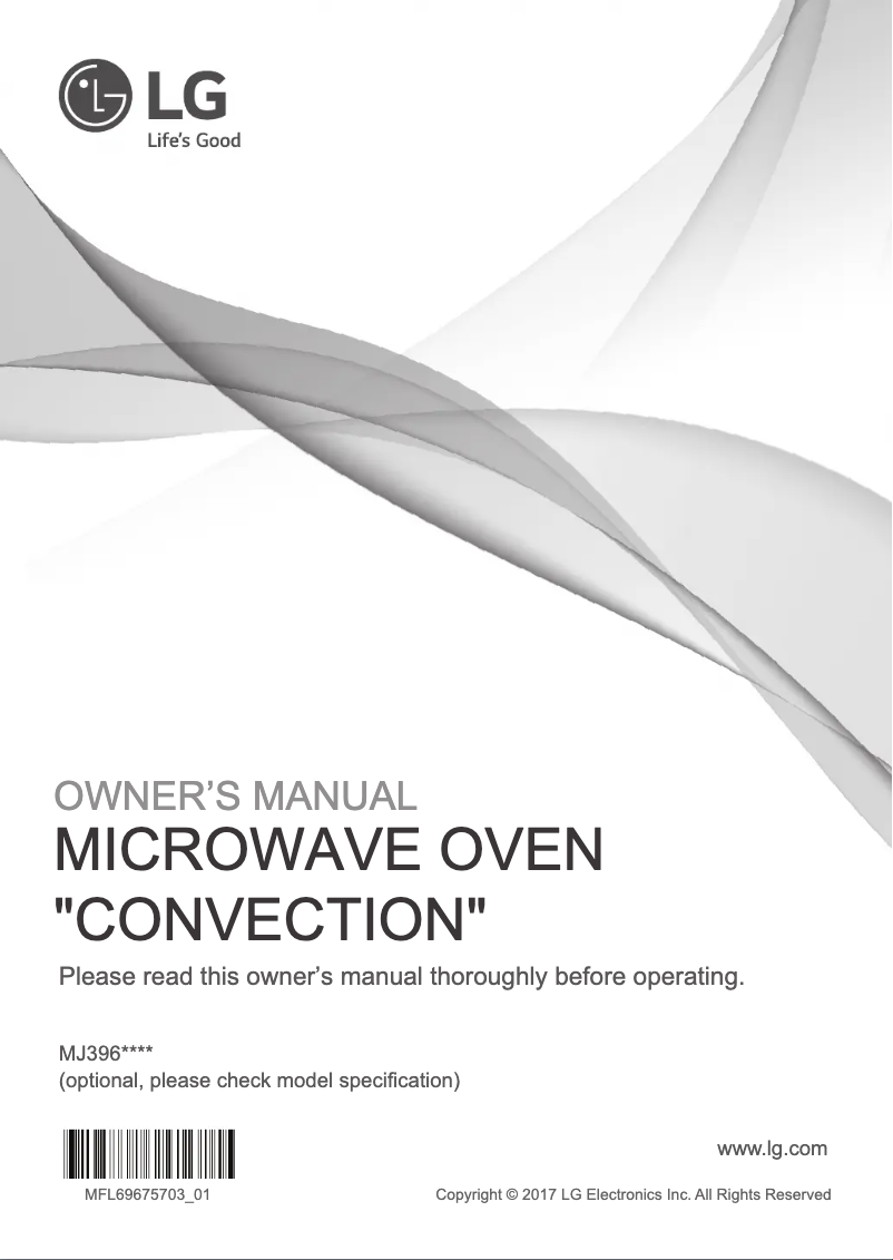 Imagen de la primera página del manual del dispositivo MJ3965BGS