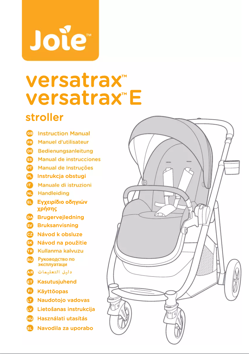Página 1 del manual Manual de usuario Joie Versatrax