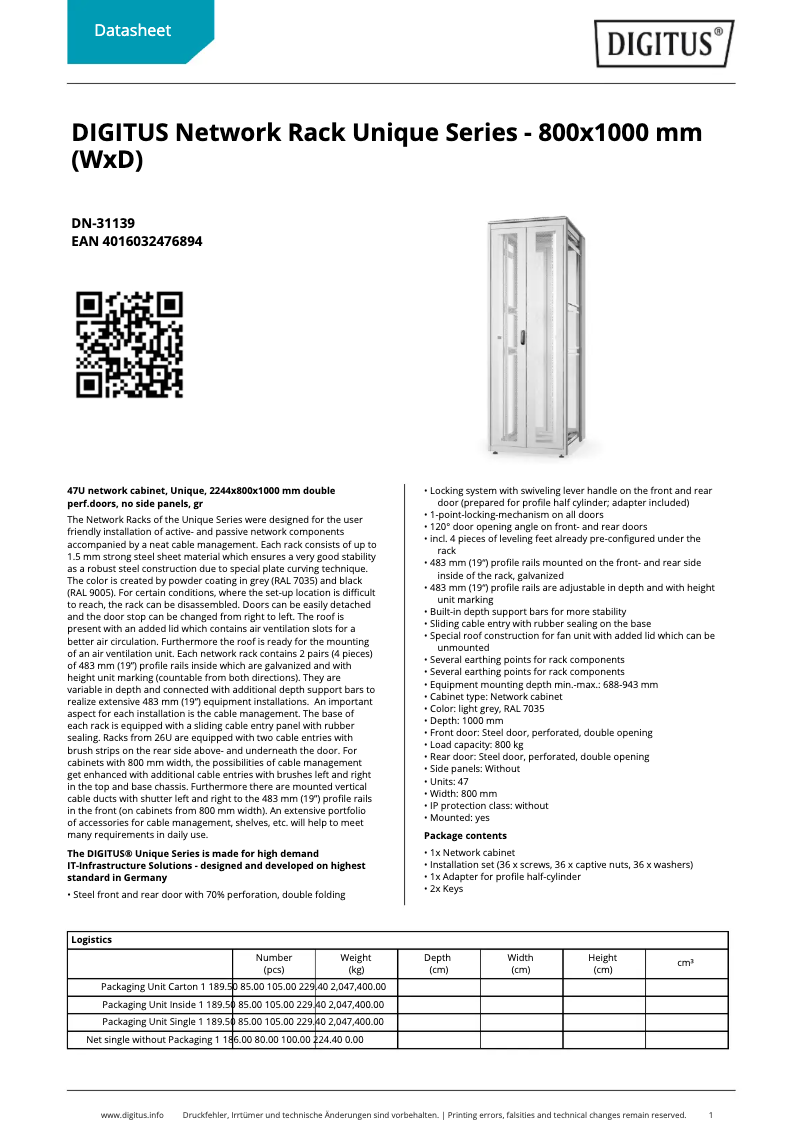 Imagen de la primera página del manual del dispositivo DN-31139