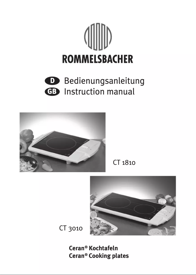 Página nº 1 - Manual de usuario Rommelsbacher CT 3010
