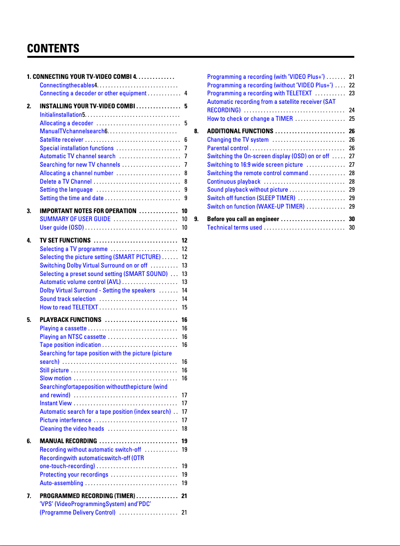 Imagen de la primera página del manual del dispositivo 25PV815