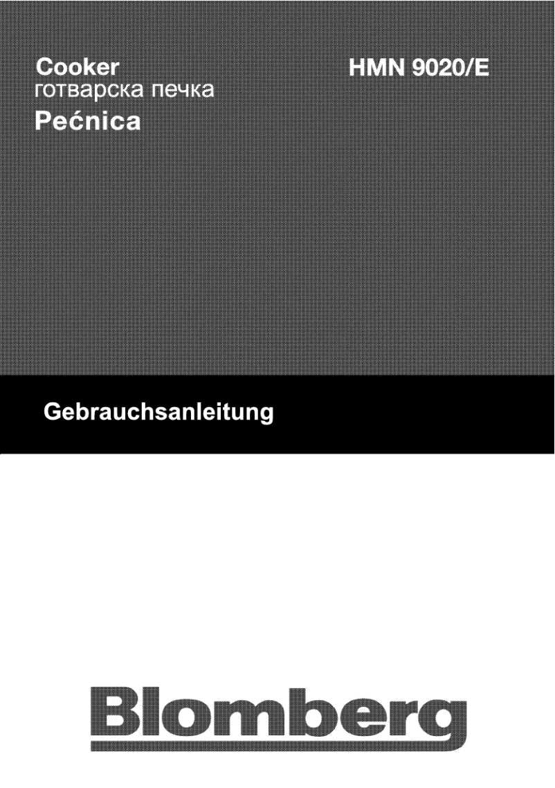 Página 1 del manual Manual de usuario Blomberg HMN 9020 E