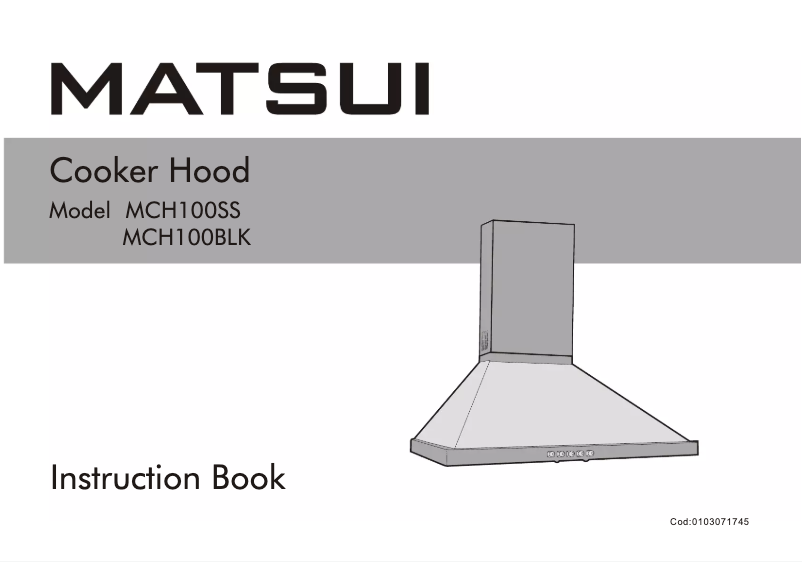 Imagen de la primera página del manual del dispositivo MCH100BLK