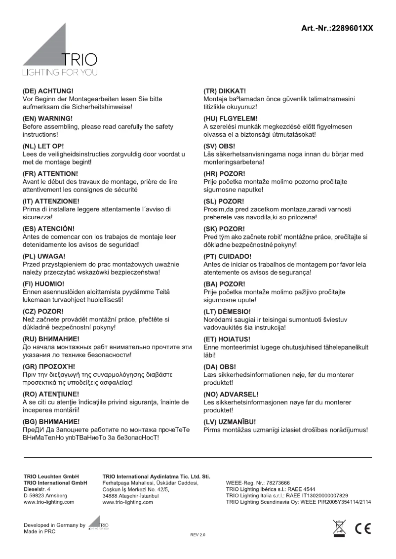 Imagen de la primera página del manual del dispositivo Hondo 228960142