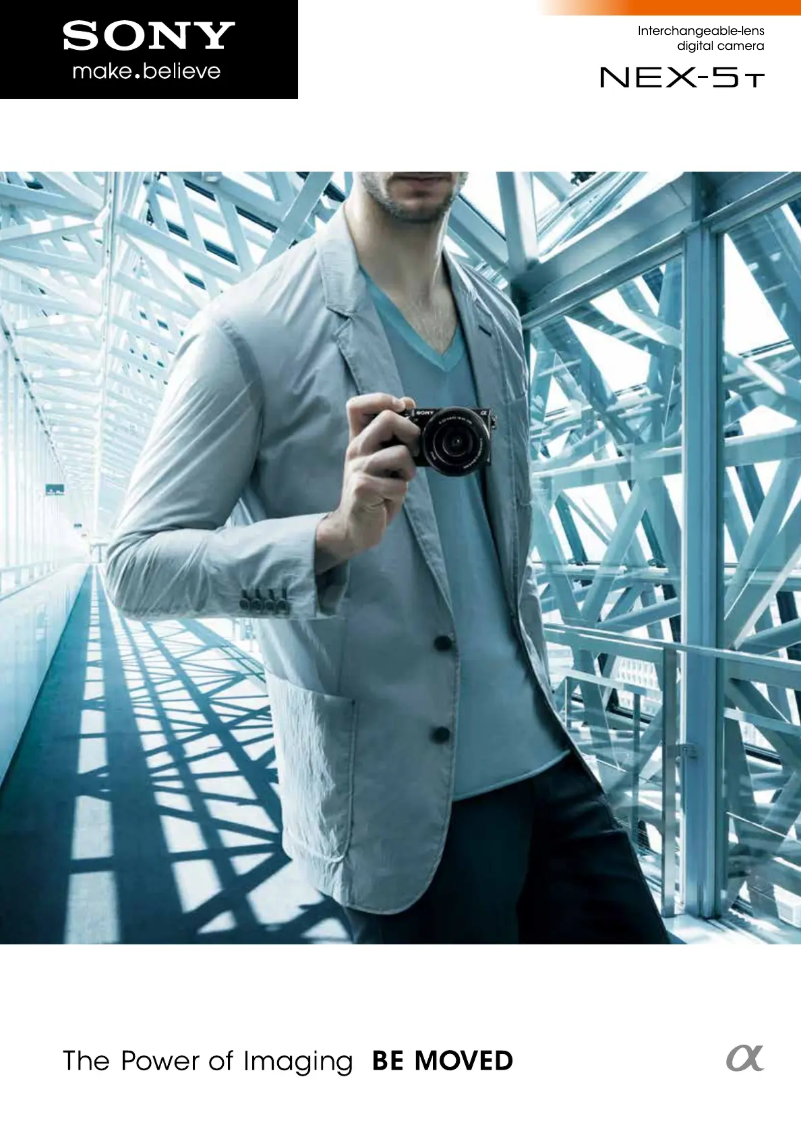 Imagen de la primera página del manual del dispositivo Alpha NEX-5T