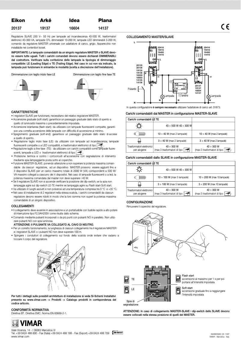 Página nº 1 - Manual de usuario Vimar 20137.N
