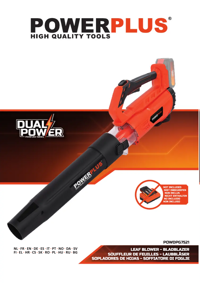 Imagen de la primera página del manual del dispositivo POWDPG7521