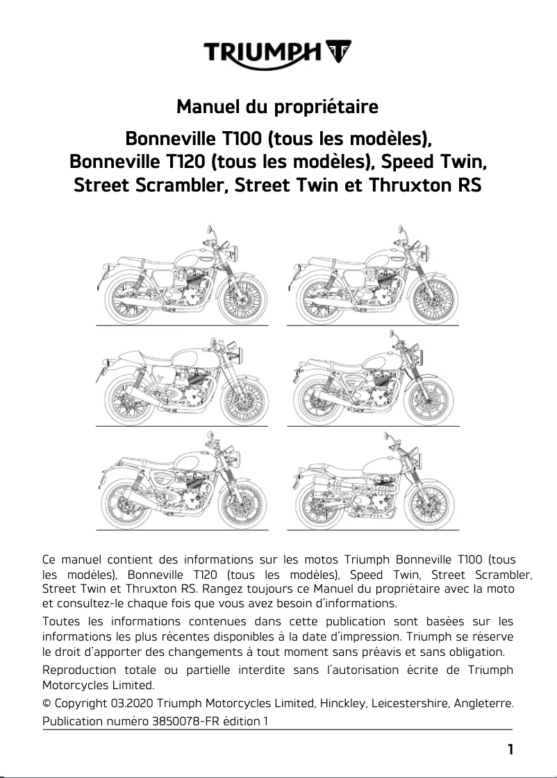 Imagen de la primera página del manual del dispositivo Street Twin