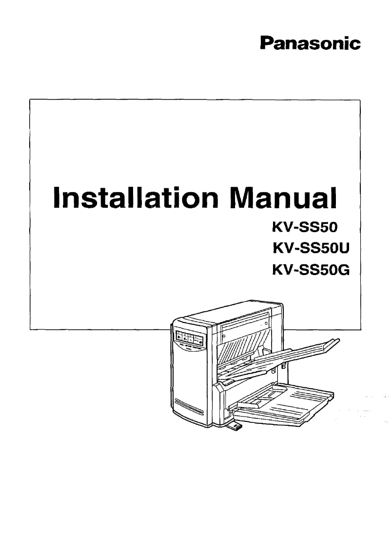 Página 1 del manual Manual de usuario Panasonic KV-S50U