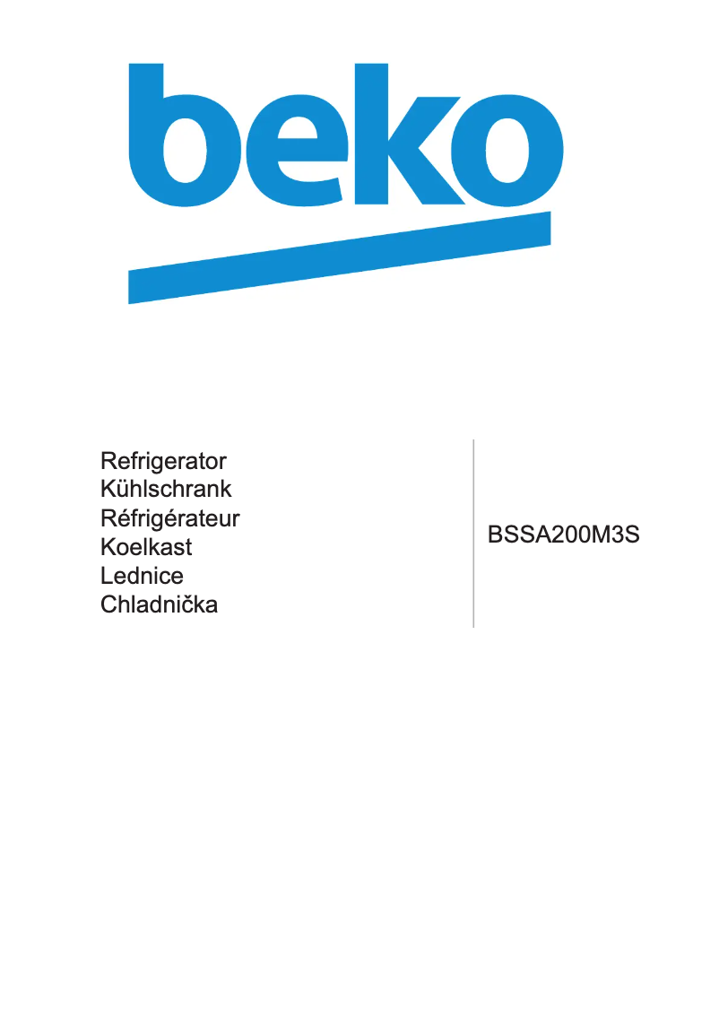 Página 1 del manual Manual de usuario Beko BSSA200M3S