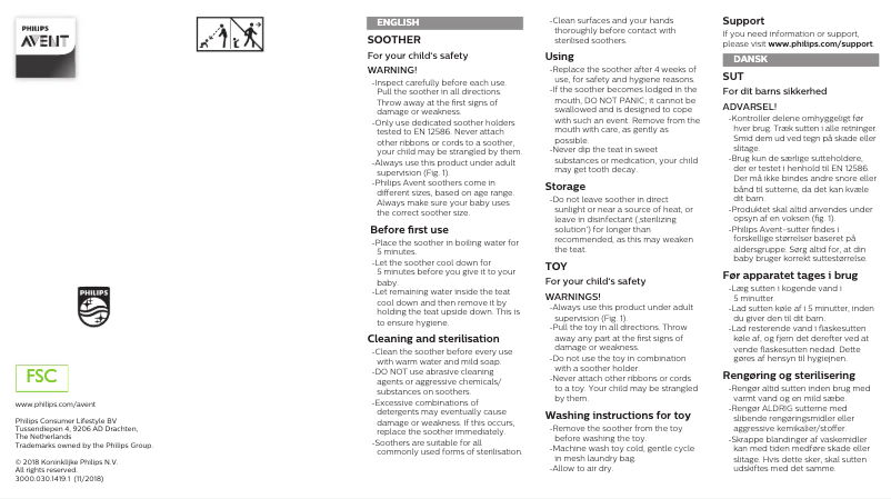 Imagen de la primera página del manual del dispositivo SCF348