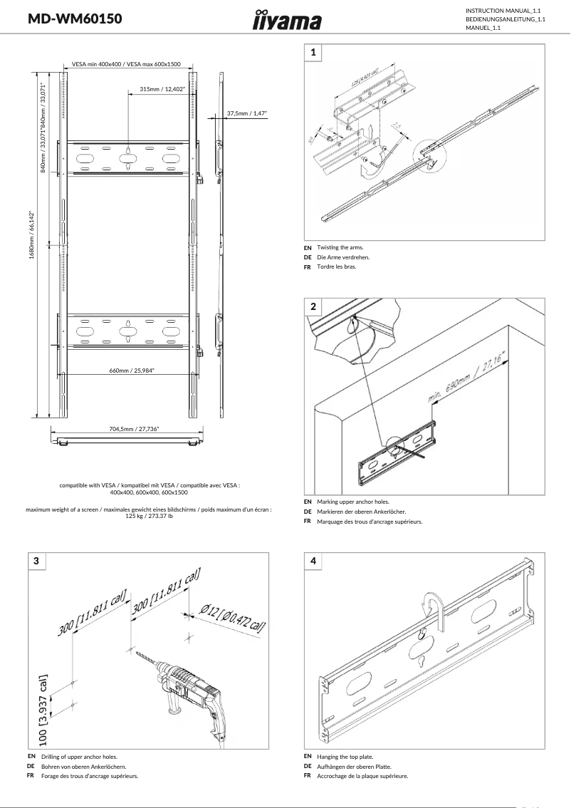 Imagen de la primera página del manual del dispositivo MD-WM60150